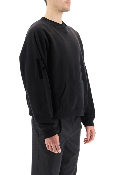Shop Fear Of God Fg Crewneck Sweatshirt In Black