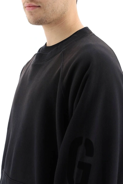 Shop Fear Of God Fg Crewneck Sweatshirt In Black