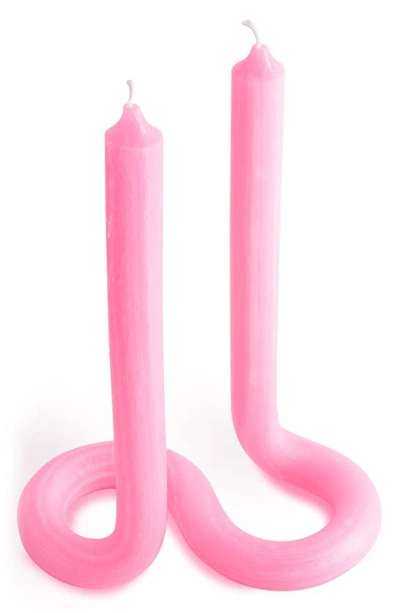 Shop Lex Pott Twist Candle In Pink