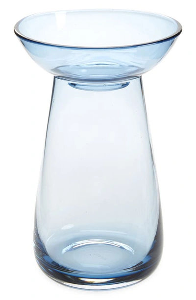 Shop Kinto Aqua Culture Two-part Vase In Blue
