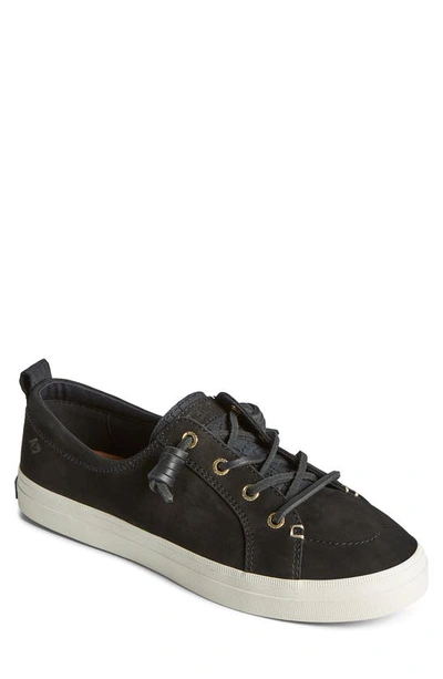 Sperry Womens Lace-up Canvas Casual And Fashion Sneakers In Black