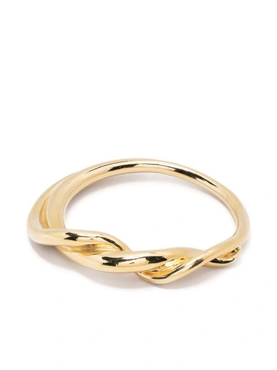 Shop Annelise Michelson Unity Twisted Bangle In Gold