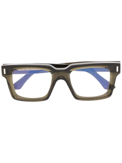 Shop Cutler And Gross Square-frame Glasses In Grün