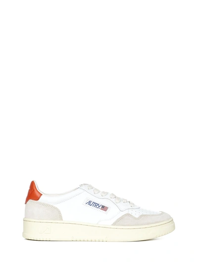 Shop Autry Sneakers In White Orange