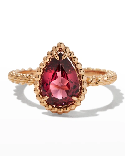Shop Boucheron Pink Gold Serpent Boheme Rhodolite Garnet Small Ring