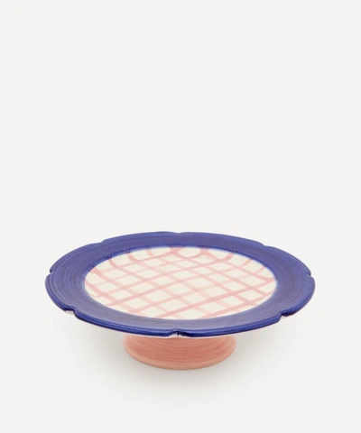 Shop Vaisselle Hot Cakes Cake Stand In Azul/rosa