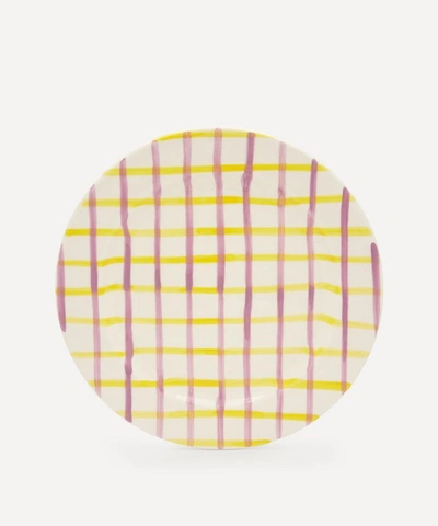 Shop Vaisselle Exclusive Dinner Plate In Lila/amarillo