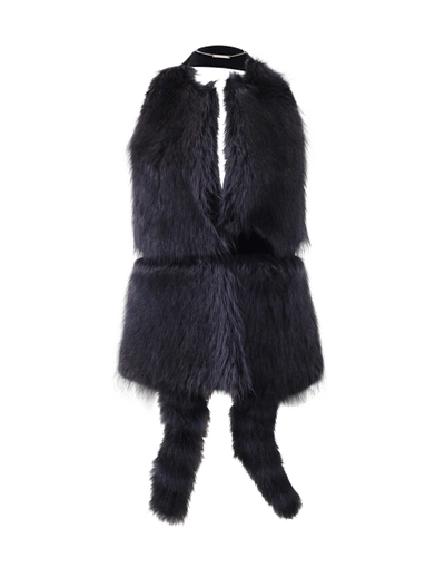 Givenchy Backless Marmot Vest In Blk-prpl