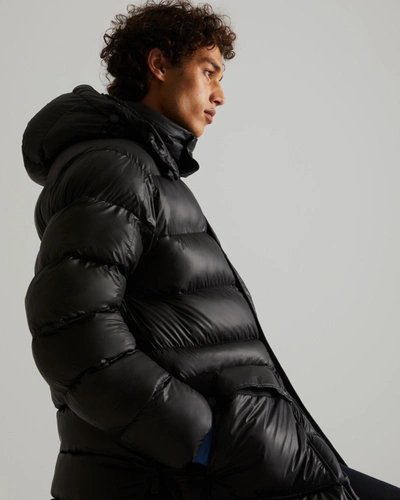 Hunter Men's Insulated Rubberized Puffer Coat In Black | ModeSens