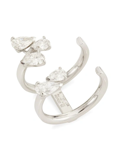 Shop Repossi Women's Serti Sur Vide 18k White Gold & Diamond Ring
