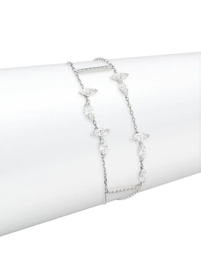Shop Repossi Women's Luminant 18k White Gold & Diamond Openwork Bracelet