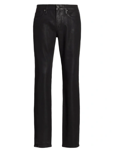 Shop Frame Men's L'homme Skinny-fit Jeans In Noir Coated