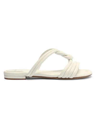 Shop Alexandre Birman Women's Vicky Knotted Slide Sandals In White