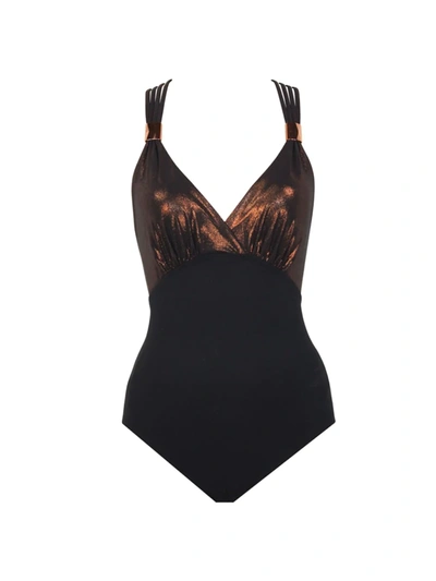 Shop Amoressa By Miraclesuit Women's Lunar Eclipse Horizon One-piece Swimsuit In Black