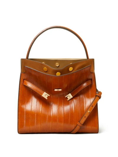 Shop Tory Burch Lee Radziwill Eel Double Bag