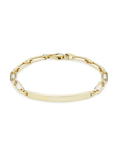 Shop Saks Fifth Avenue Women's 14k Yellow Gold Id Bracelet