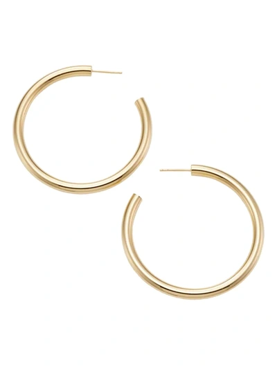 Shop Saks Fifth Avenue Women's 14k Yellow Gold Open Hoop Earrings