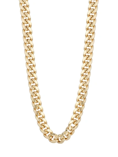 Shop Saks Fifth Avenue Women's 14k Yellow Gold Cuban Chain Necklace