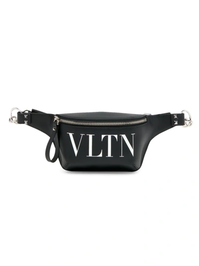 Shop Valentino Vltn Small Belt Bag In Nero Bianco