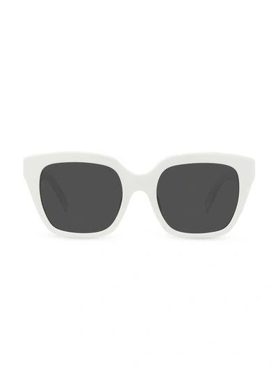 Shop Celine Women's 56mm Square Sunglasses In White