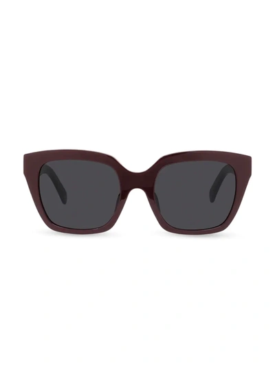 Shop Celine Women's 56mm Square Sunglasses In Red