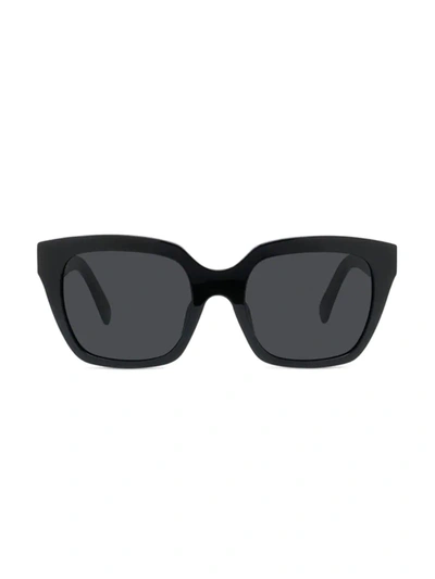 Shop Celine Women's 56mm Square Sunglasses In Black