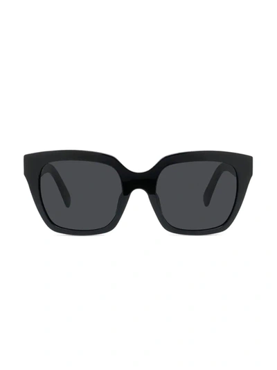 Celine Monochroms Cl 40198f 01a Butterfly Sunglasses In Black