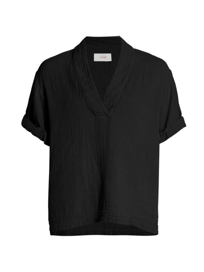 Shop Xirena Women's Avery Short-sleeve Top In Black
