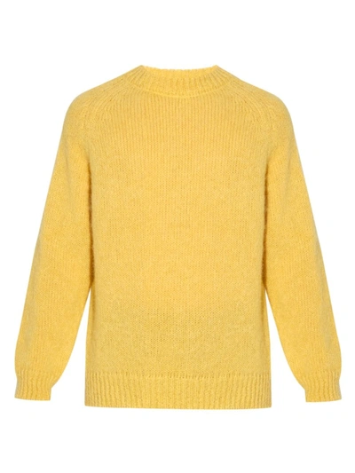 Shop Erdem Men's Noel Wool-blend Jumper In Yellow