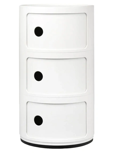 Shop Kartell Componibili 3-door Storage Cabinet In White
