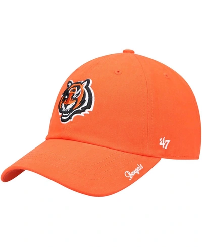 Shop 47 Brand Women's Orange Cincinnati Bengals Miata Clean Up Secondary Logo Adjustable Hat