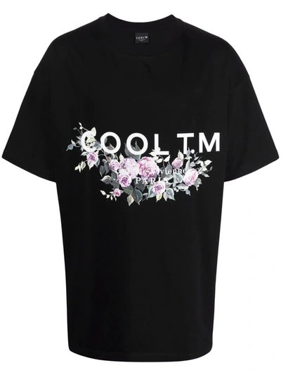 Shop Cool Tm Logo-print Oversized T-shirt In 黑色