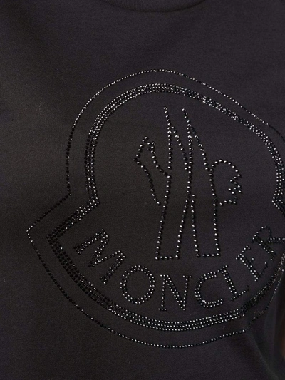 Shop Moncler T-shirts And Polos Black