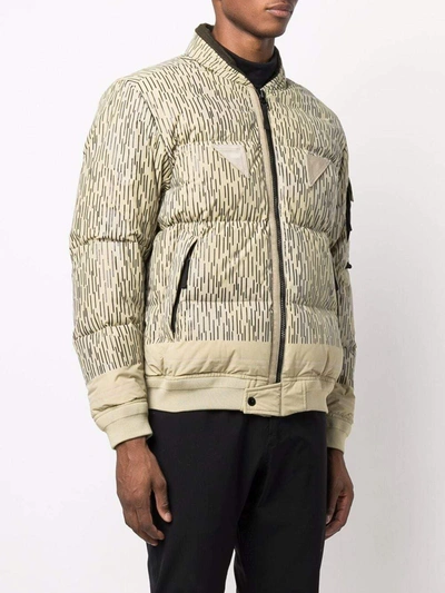 Shop Stone Island Coats Beige