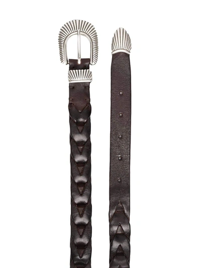 Shop Golden Goose Belts Dark Brown