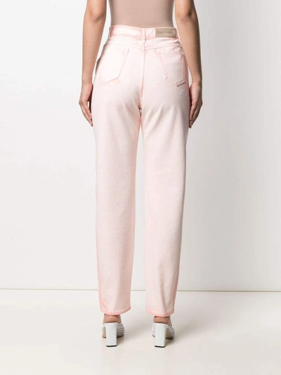 Shop Alberta Ferretti Trousers In Fantasia Rosa