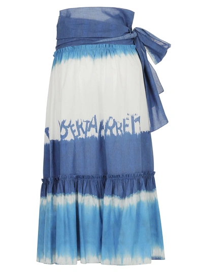 Shop Alberta Ferretti Skirts In Fantasia Blu