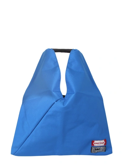 Shop Mm6 Maison Margiela Medium Japanese Bag In Blu