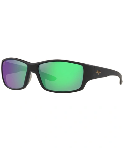 Shop Maui Jim Men's Polarized Sunglasses, Mj000673 Local Kine 61 In Black Green