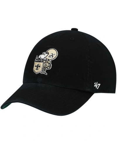 Shop 47 Brand Men's Black New Orleans Saints Legacy Franchise Fitted Hat