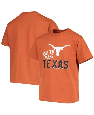 Shop Champion Big Boys And Girls Texas Orange Texas Longhorns Team Chant T-shirt