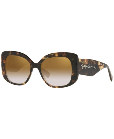 Shop Giorgio Armani Women's Sunglasses, Ar8150 53 In Yellow Tortoise