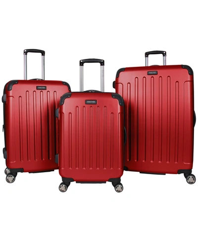 Shop Kenneth Cole Reaction Renegade 3-pc. Hardside Expandable Spinner Luggage Set In Scarlet Red