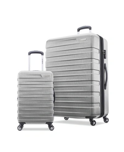 Shop Samsonite Uptempo 2-pc. Hardside Luggage Set, Created For Macy's In Blade Silver