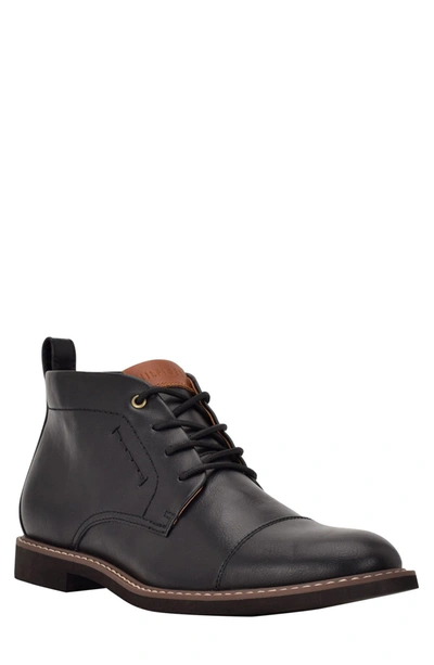Tommy Hilfiger Gibby Cap Toe Chukka Boot In Blk01 | ModeSens