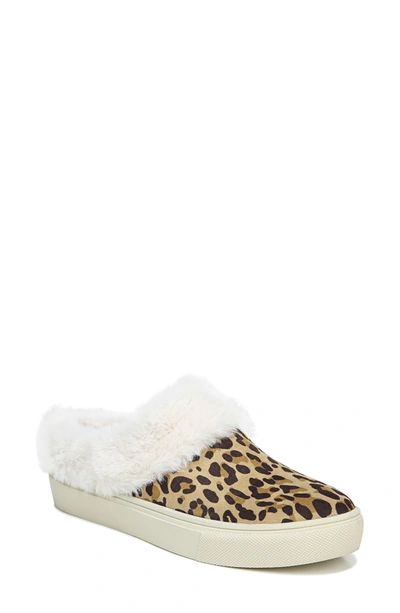 Shop Dr. Scholl's Now Chill Faux Fur Slipper In Tan/ Black Fabric