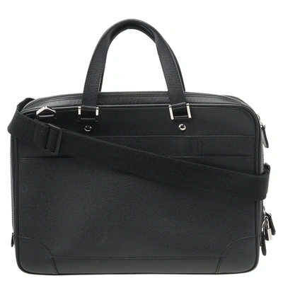 Louis Vuitton Alexander Briefcase Taiga Leather Black 20001913