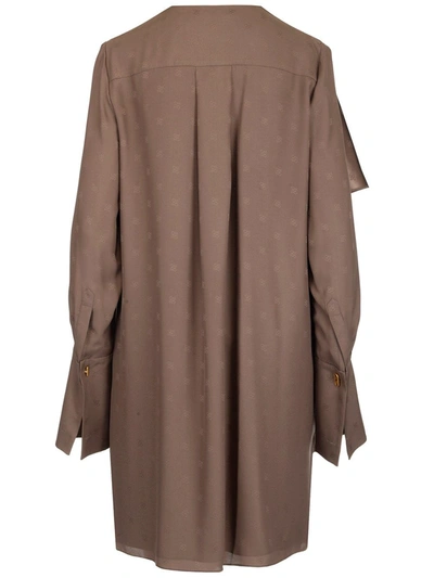 Shop Fendi Women's Grey Other Materials Dress