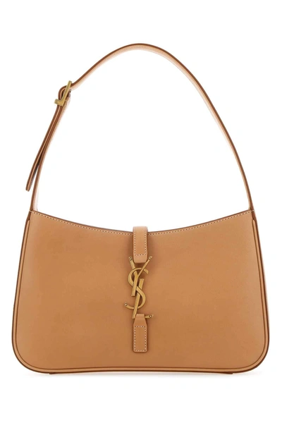 Shop Saint Laurent Le 5 À 7 Shoulder Bag In Beige