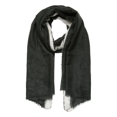 Shop Mirror In The Sky Crow And Pearl Cashmere Scarf In Crow & Pearl